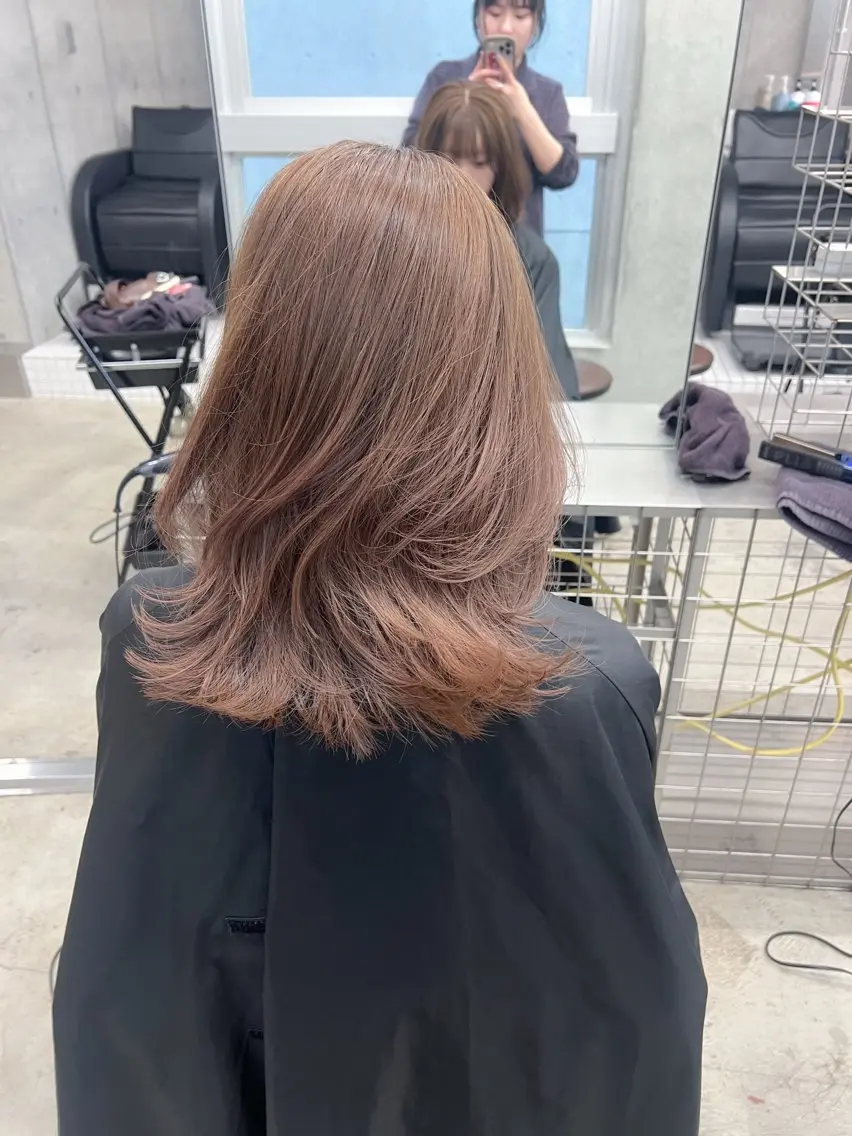 ミディアム カラー カット ヘアカラー トリートメント ボブ/パーマ 🐕🦺Nagiのヘアスタイル