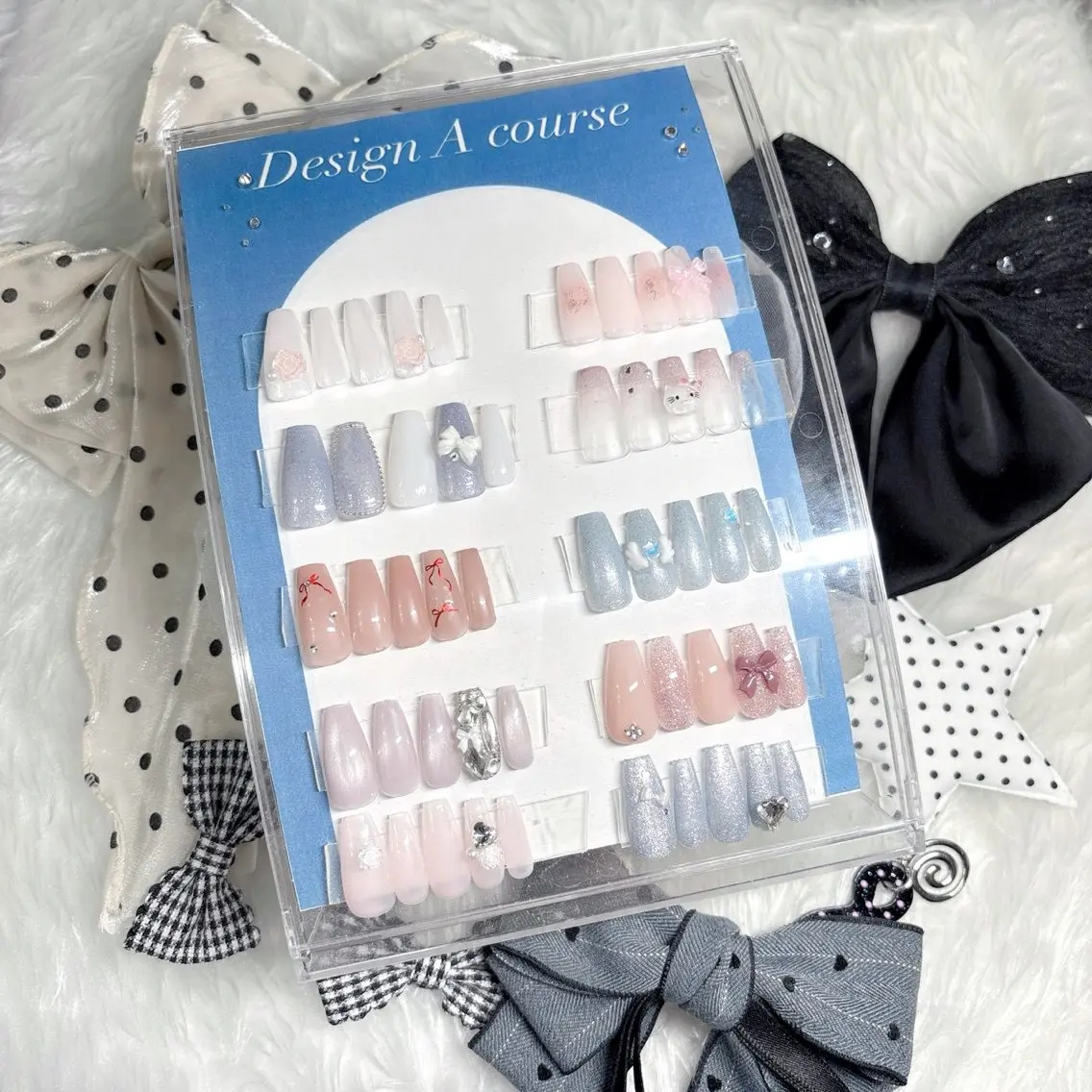 ネイル シンプルネイル ハンドネイル .*🎀 aoi🎀のネイルデザイン