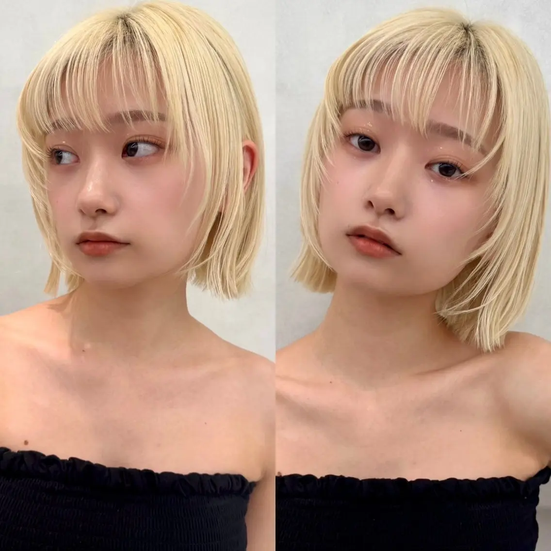 ショート カラー カット ヘアカラー トリートメント 韓国ヘア🇰🇷透明 感カラー/yui💞のヘアスタイル