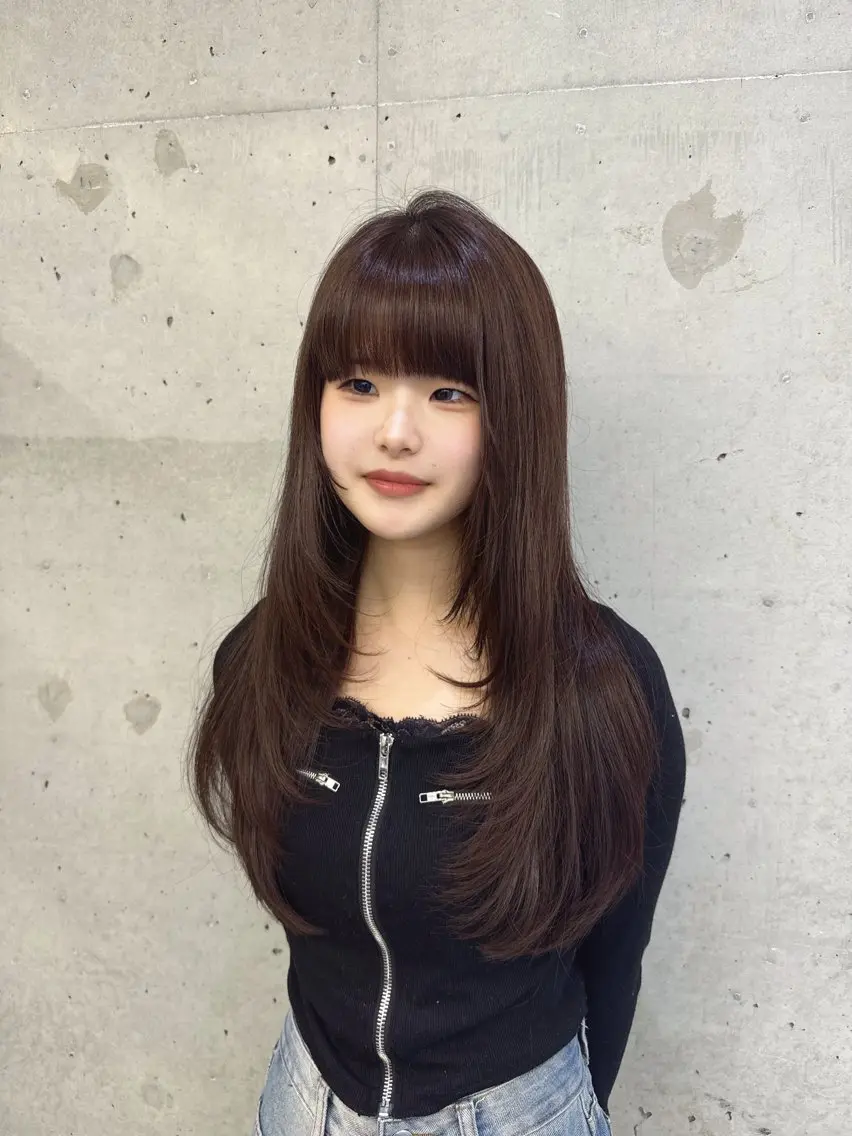 ロング カット ヘアカラー Hinane ‪❤︎‬のヘアスタイル