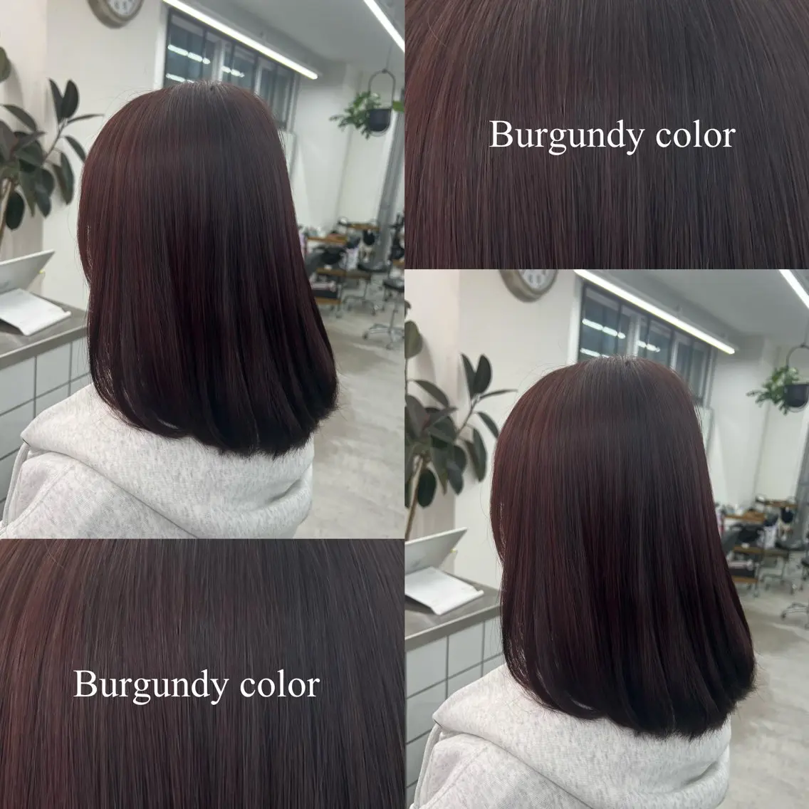 ミディアム カラー ボルドーカラー 透明感カラー レッドカラー カット ヘアカラー 🌷︎あすか🌷 JILLSTUDIOのヘアスタイル
