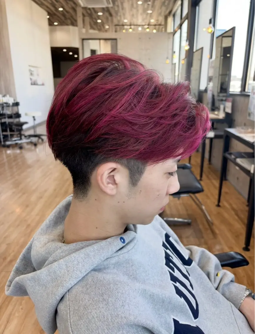 カラー メンズ パーマ ブリーチ×ハイトーン 🔥小林達哉のヘアスタイル