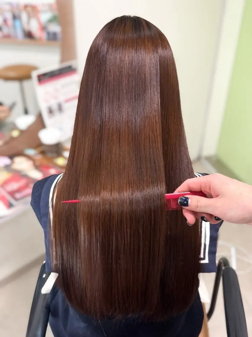 ロング 髪質改善 縮毛矯正 カット ヘアカラー 縮毛矯正 ioe/神戸三宮 /三國雅矢のヘアスタイル