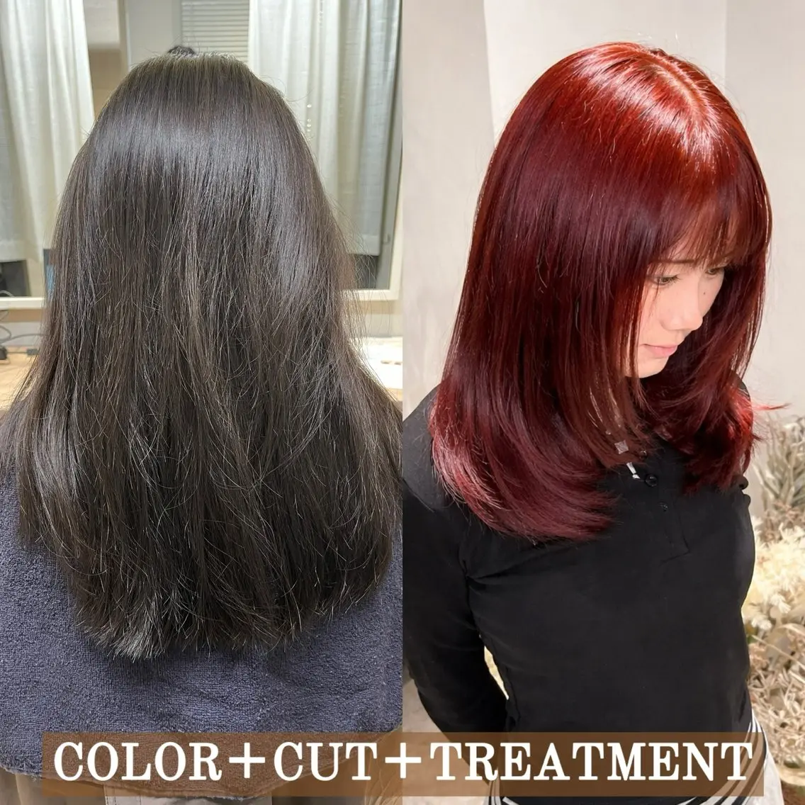 カラー ANDIAMO SAKAE🍁楓のヘアスタイル