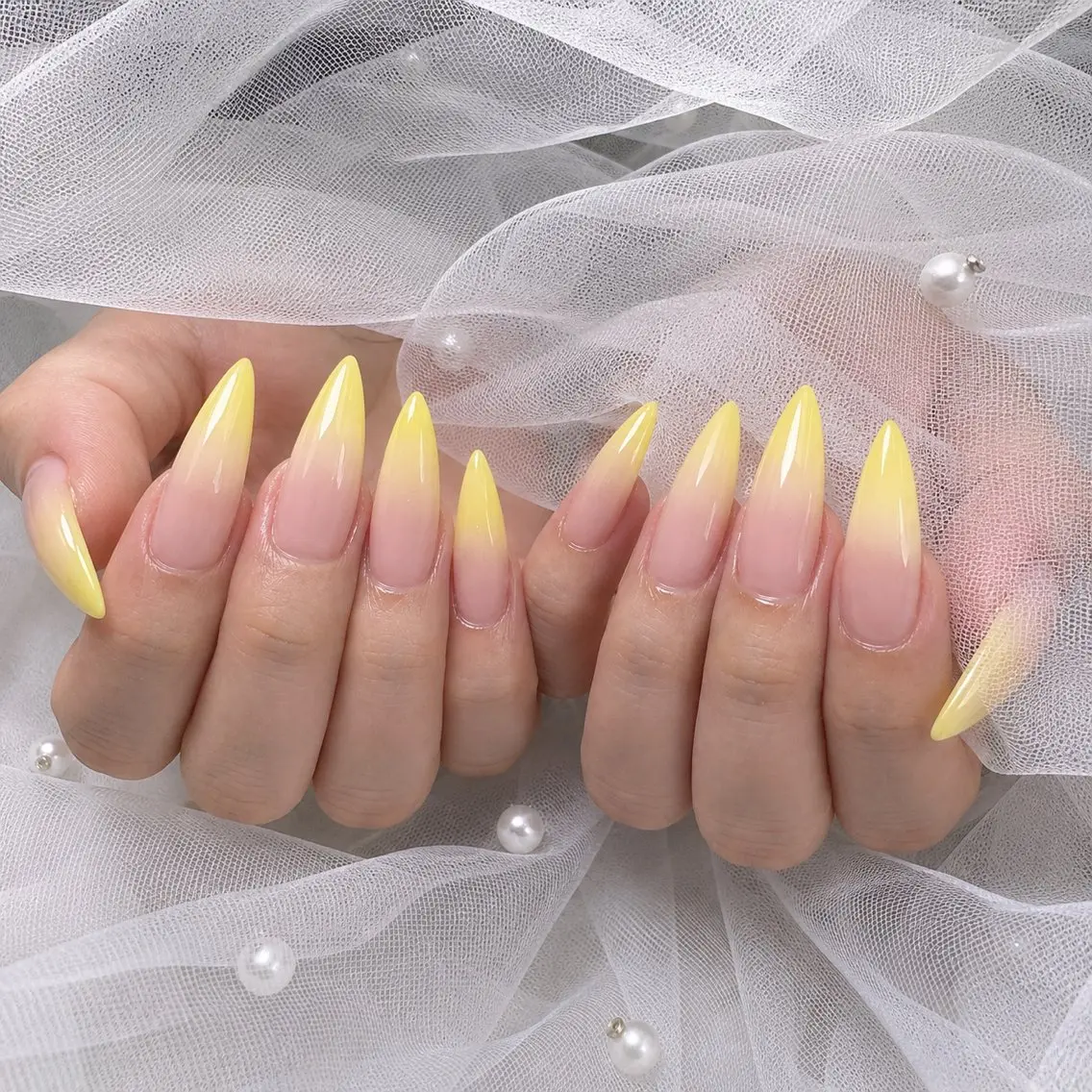 チップ10本長さだし＋グラデーションネイル💅🏻の写真