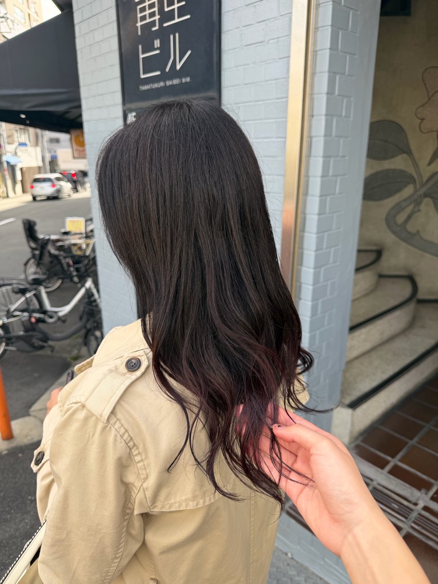 セミロング トリートメント ヘアカラー 柿本ひな / カラーモデル様募集中のヘアスタイル