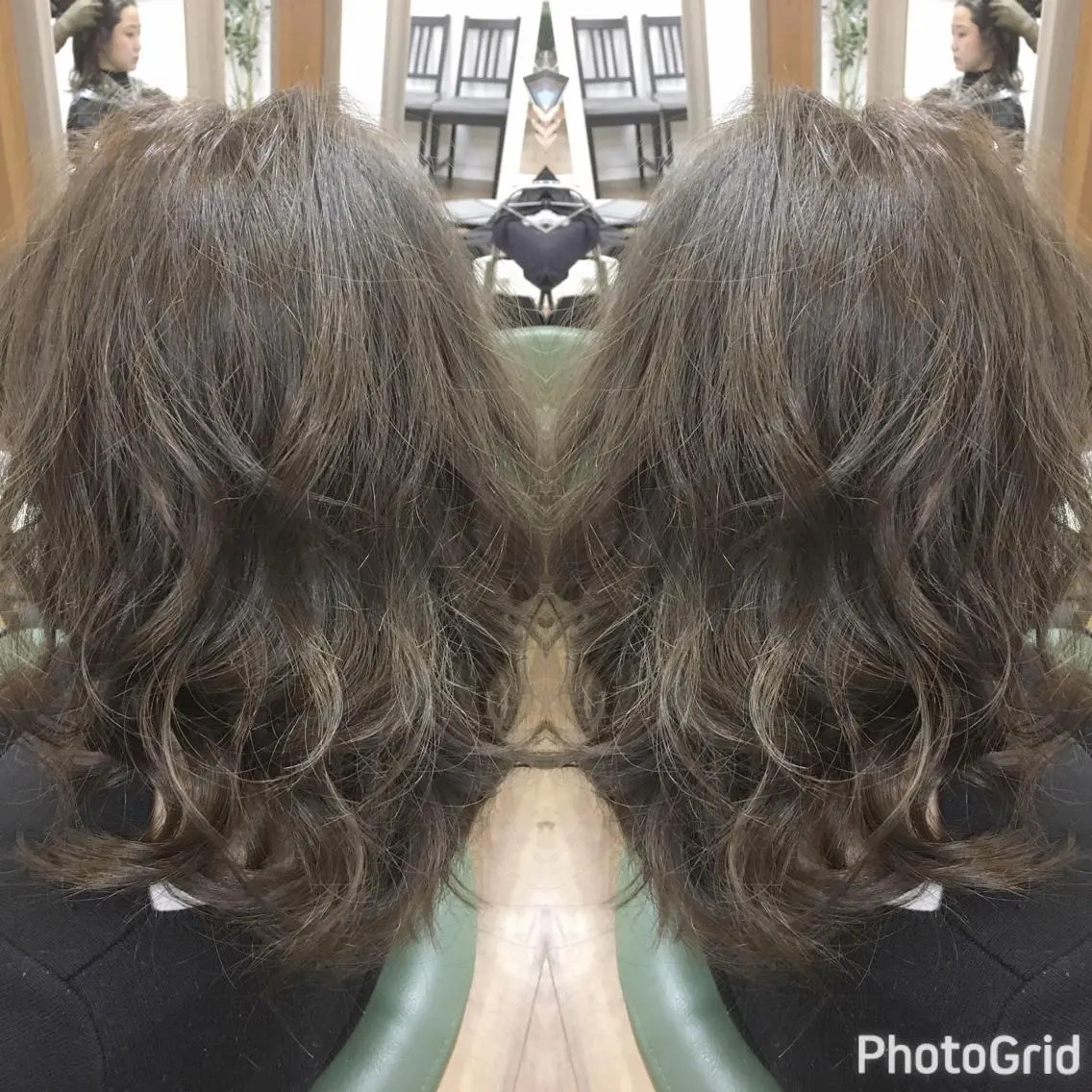 セミロング カラー パーマ ヘアアレンジ メンズ キッズ ネイル マツエク・マツパ イルミナカラー SHIORI💜口コ ミNo.1艶カラーのヘアスタイル