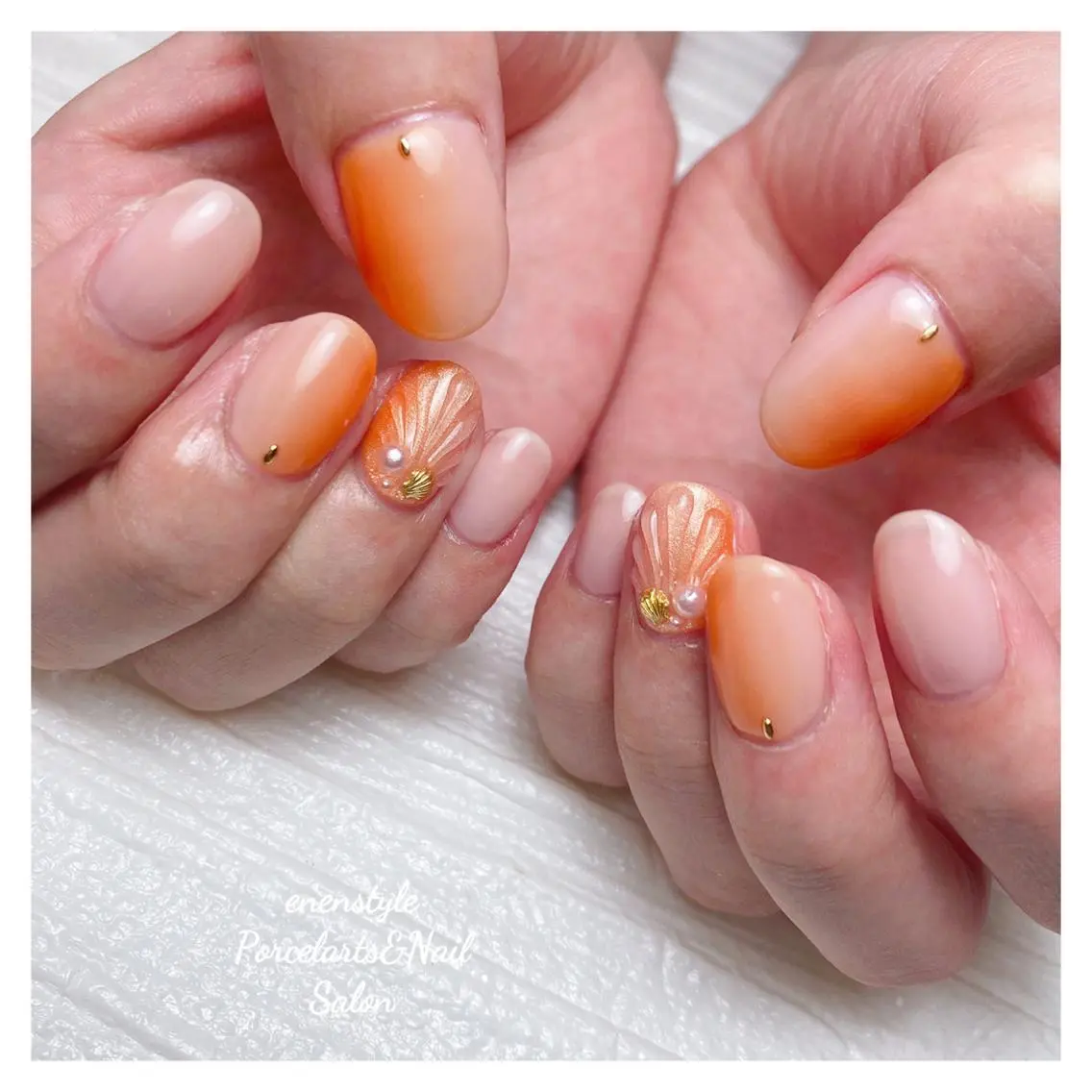 ミディアム ネイル 🐾enen style 🐾のネイルデザイン