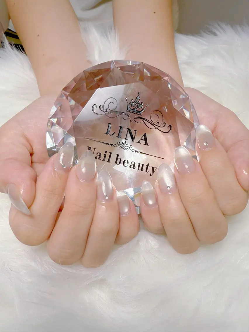 ネイル ジェルネイル 韓国ネイル 持ち込み ワンホンネイル Lina  nail beautyのネイルデザイン