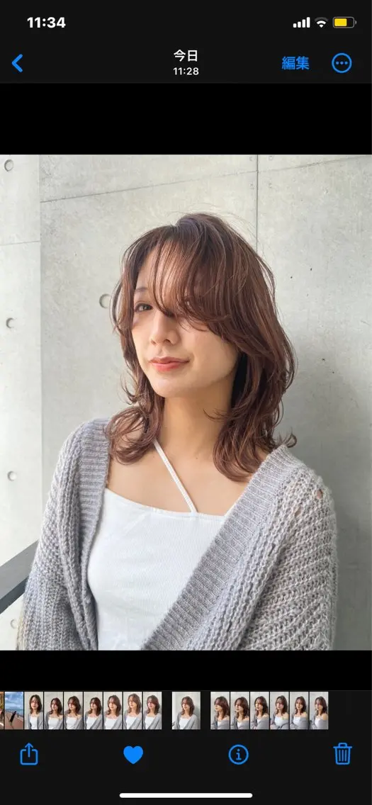 セミロング カラー カット ヘアカラー トリートメント 【ROA】 MISUZU✨のヘアスタイル