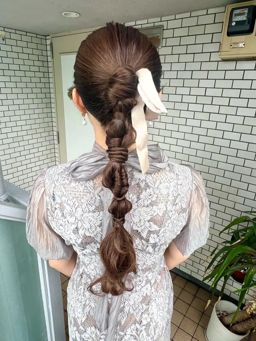 ヘアアレンジ ヘアセット 大人可愛いヘアメイク 💋🧚♀️しずかのヘアスタイル