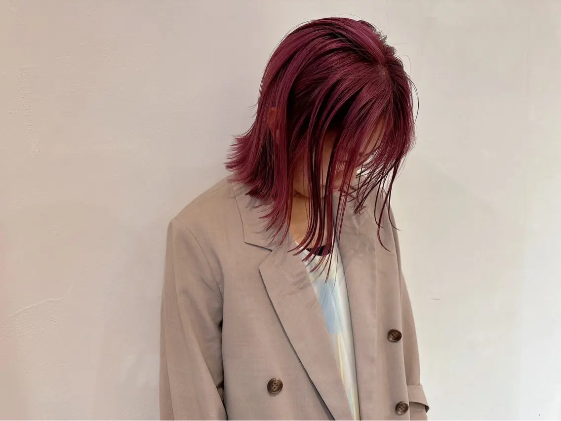 ミディアム ヘアカラー カラー/ダブルカラー グレイカラー椿こはなのヘアスタイル