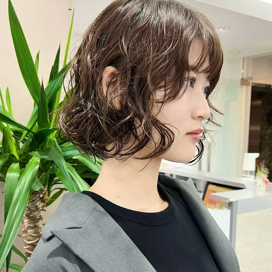 ショート ショート/レイヤー/ パーマ　水野のヘアスタイル