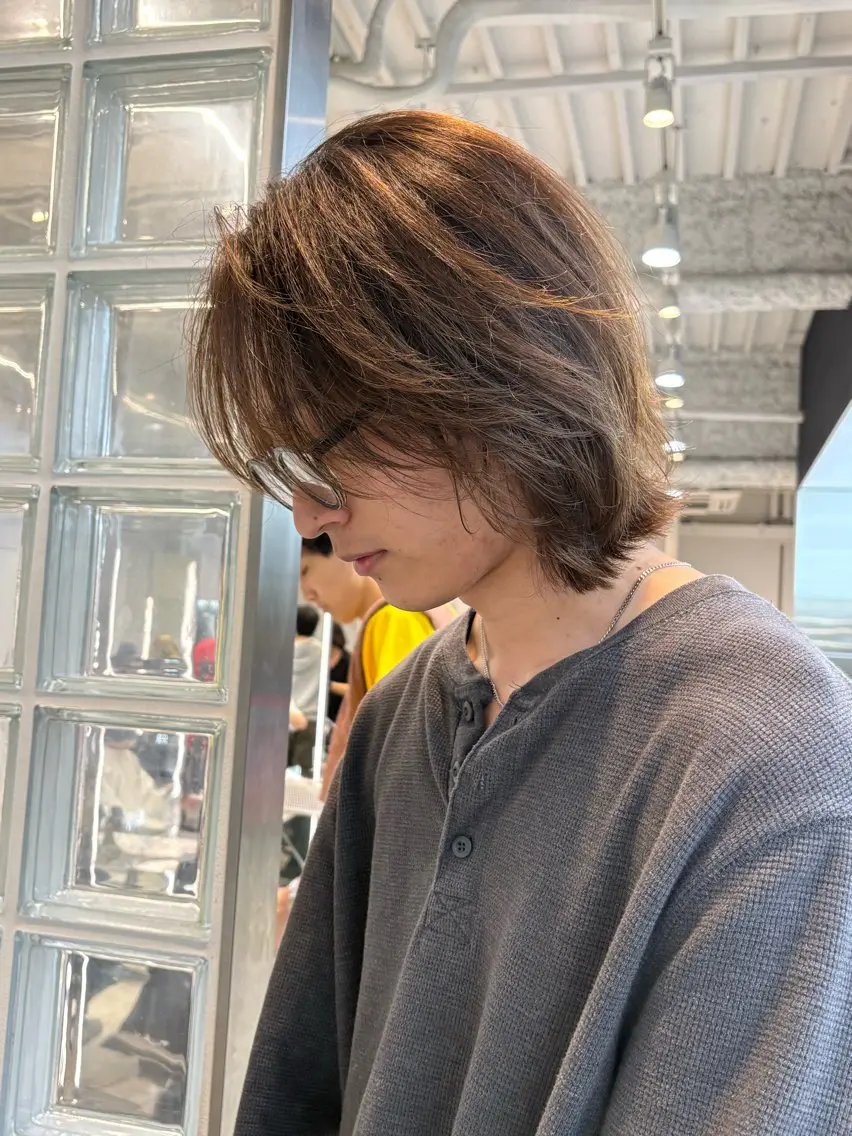 ミディアム パーマ メンズ fifth 武正 琉生のヘアスタイル