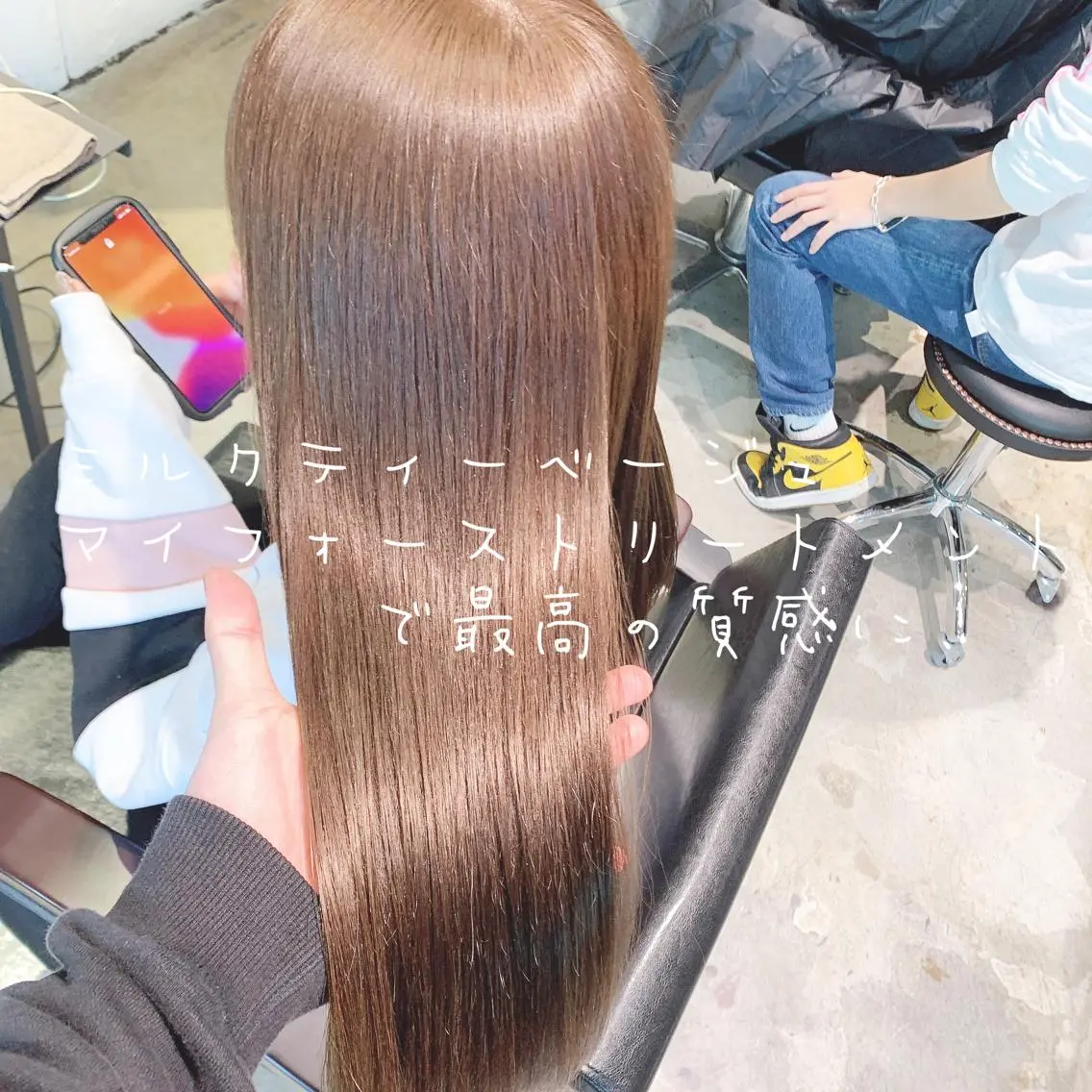 ロング カラー ベージュカラー ブリーチ ケアブリーチ 透明感カラー デザインカラー カット ヘアカラー トリートメント ♦️髪質改善♦️ 【CHERIM】福島のヘアスタイル