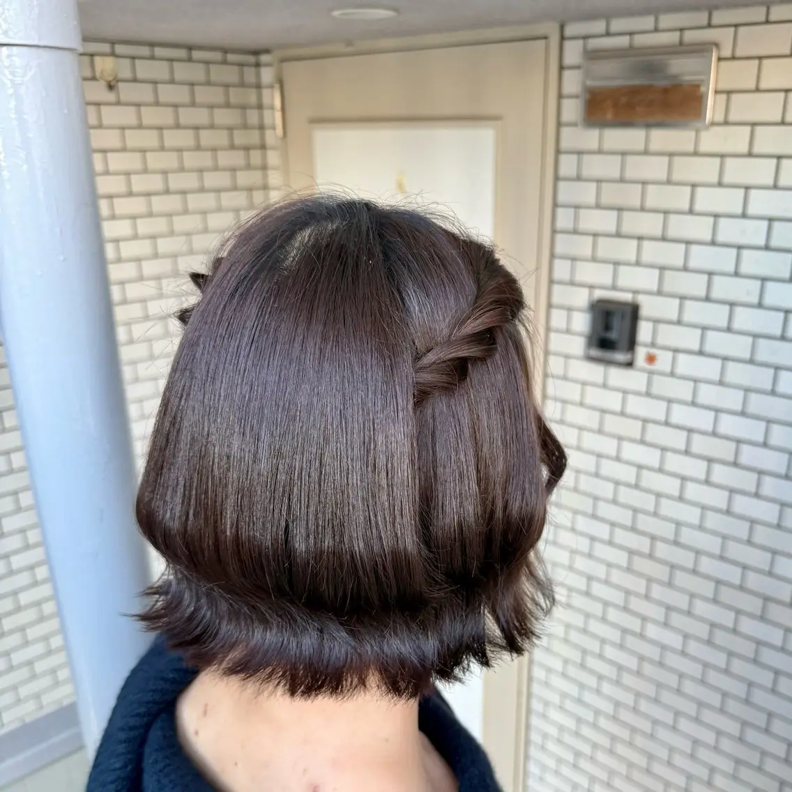 ショート ヘアアレンジ 成人式 ハーフアップ 結婚式・ブライダル ボブ 卒業式のヘアスタイル 褒められヘアメイク /ボブ女子🐶みおのヘアスタイル