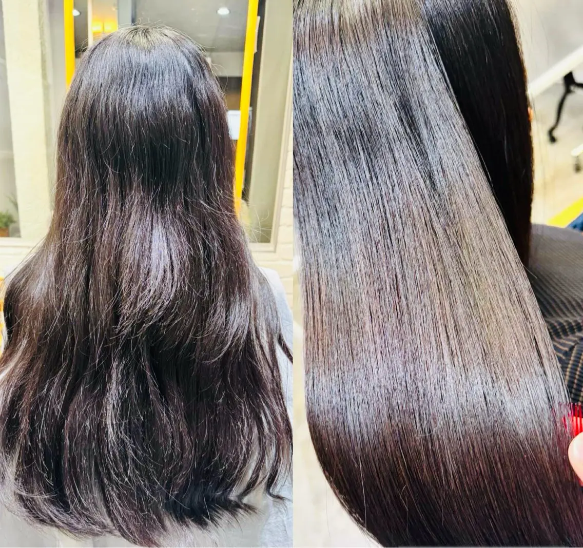 ロング カット 縮毛矯正 トリートメント ✨メテオ　髪質改善✨ シバタのヘアスタイル