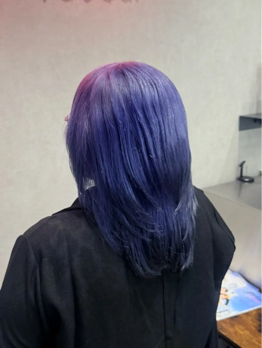 セミロング カラー ラベンダーカラー カット ヘアカラー トリートメント ʚNANAɞブリーチ カラー/透明感/赤羽のヘアスタイル