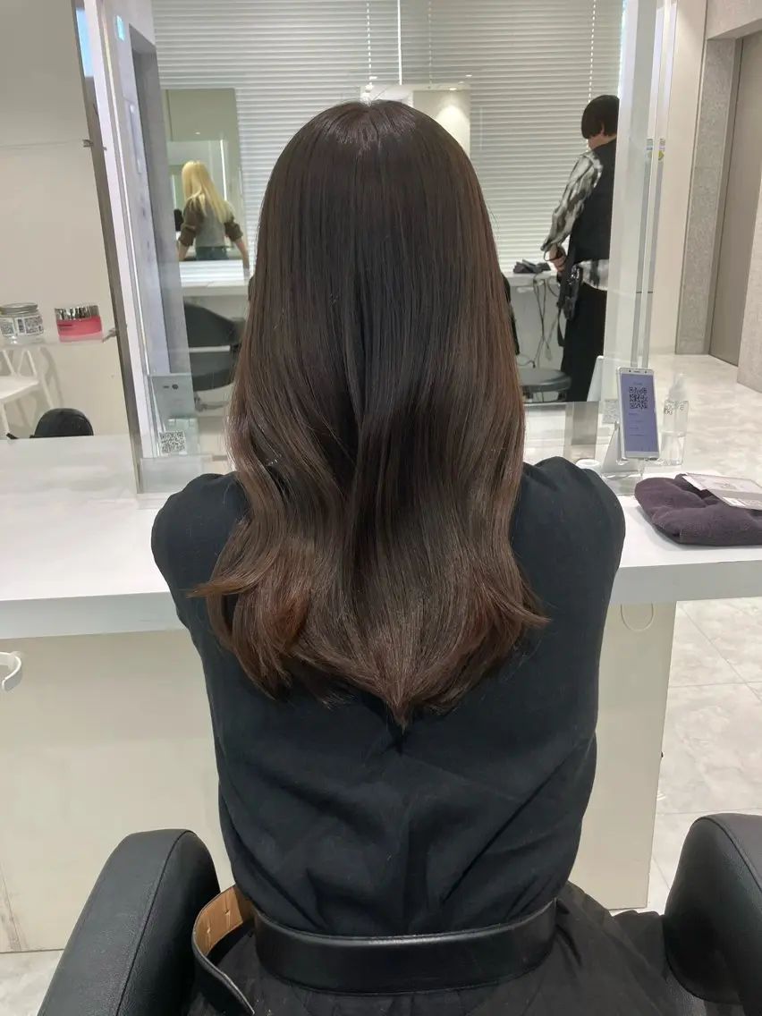 ロング カラー ヘアアレンジ 💓色落ちまで綺麗な 垢抜けカラー💓のヘアスタイル