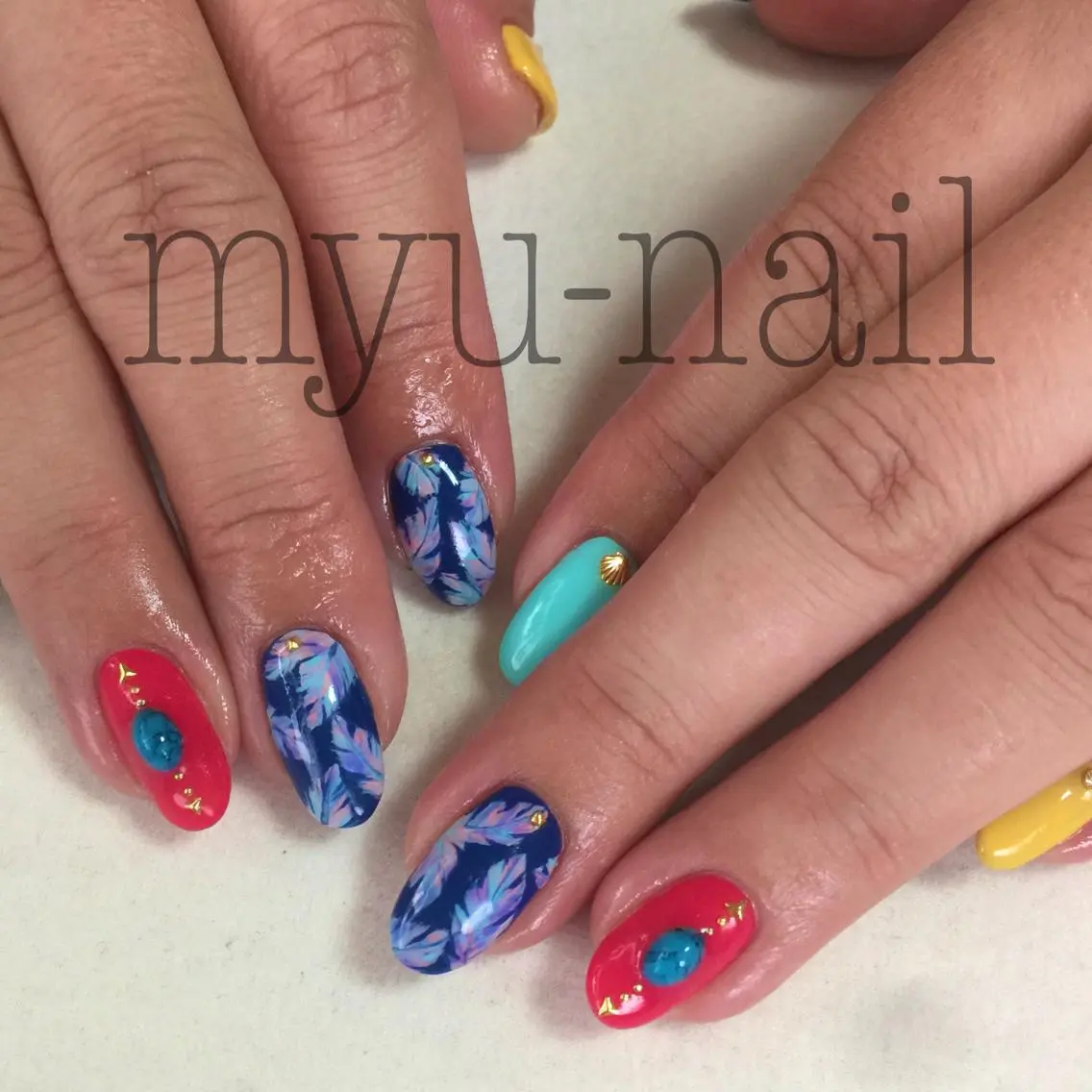ネイル ハンドネイル ホームサロン myu-nailのネイルデザイン