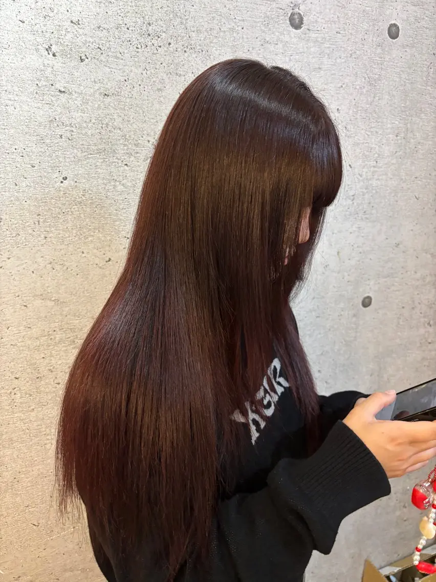 【新規様限定】似合わせカット+透明感ワンカラー+髪質改善初回12000円‼️の写真