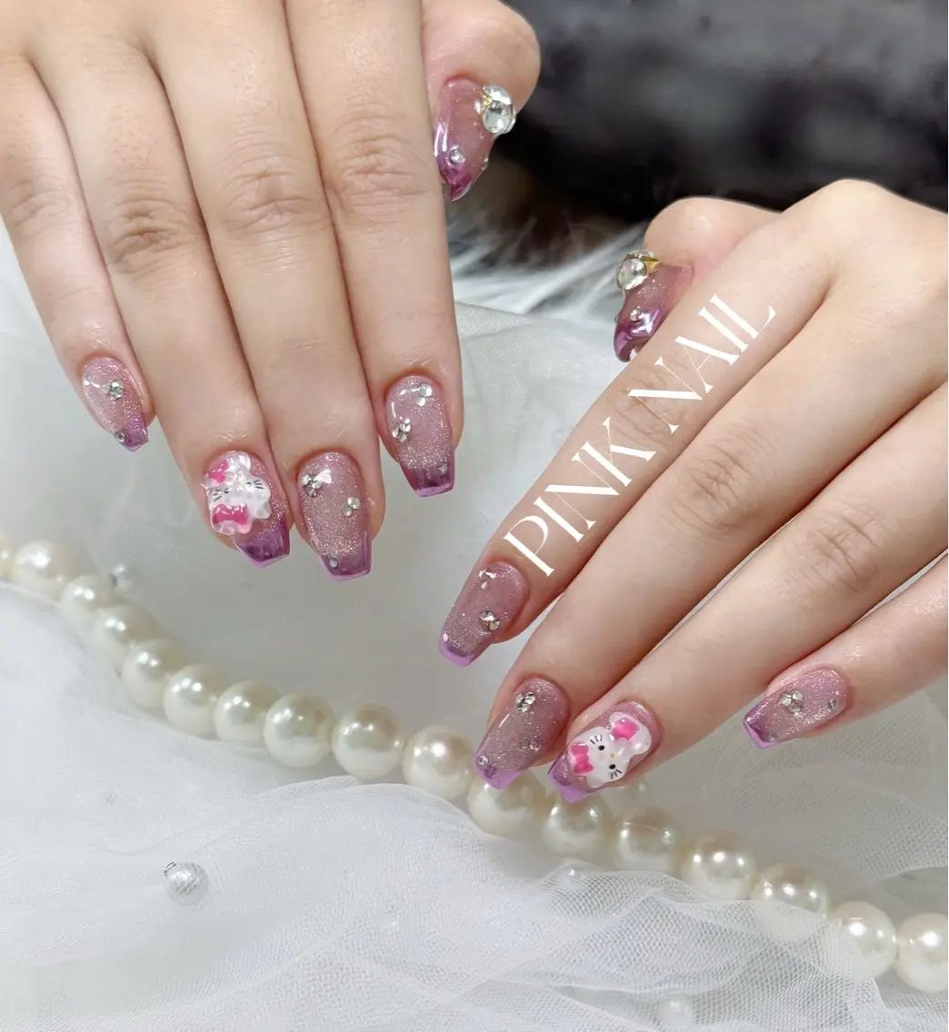 ネイル ハンドネイル pink nailのその他イメージ