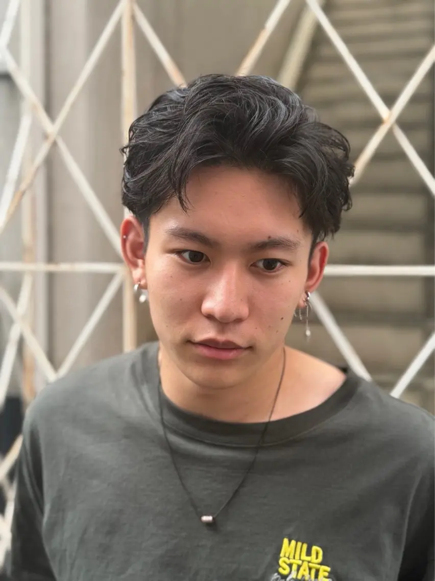 ショート パーマ 松浦 将仁のヘアスタイル