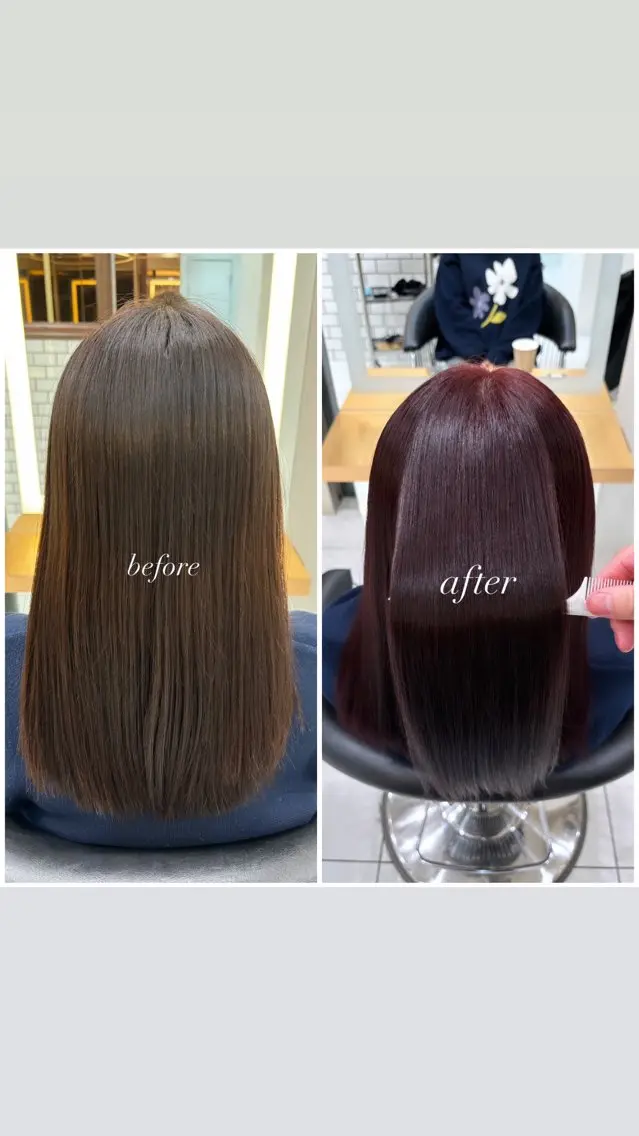 セミロング トリートメント 酸熱トリートメント ヘアカラー 縮毛矯正 トリートメント 縮毛矯正特化 髪質改善辻良輝のヘアスタイル