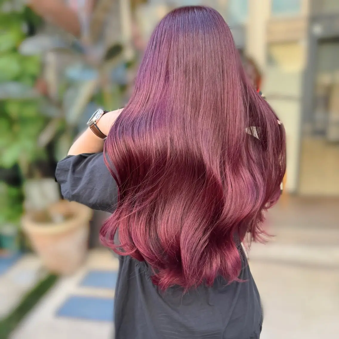 ロング カラー カット ヘアカラー トリートメント ブリーチなしカラー kana🐱のヘアスタイル