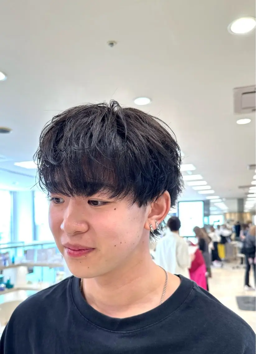 カラー メンズ 透明感カラー 艶髪 黄金比みくのヘアスタイル