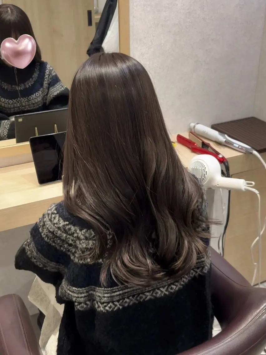 ロング カラー カット ヘアカラー トリートメント Marin🐩 /髪質改善 カラーのヘアスタイル
