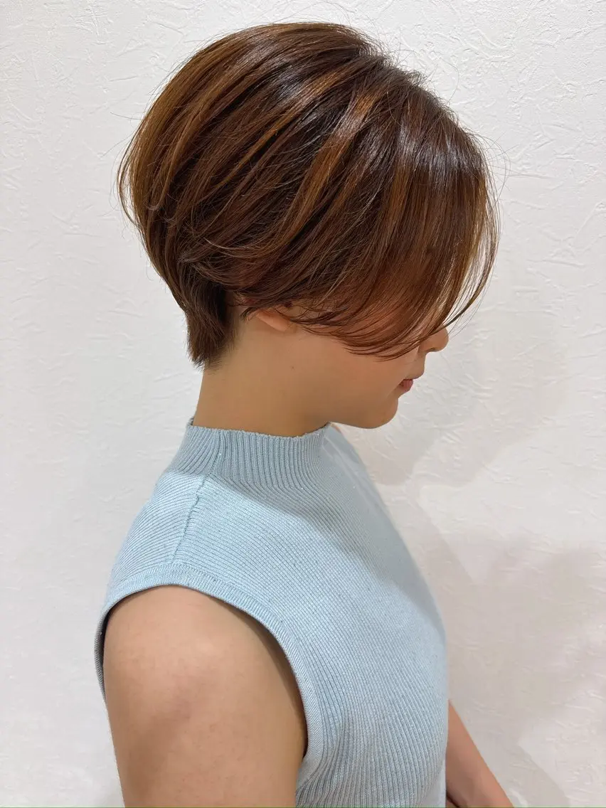 ショート カラー ハンサムショート ショートヘア 原田 健斗のヘアスタイル