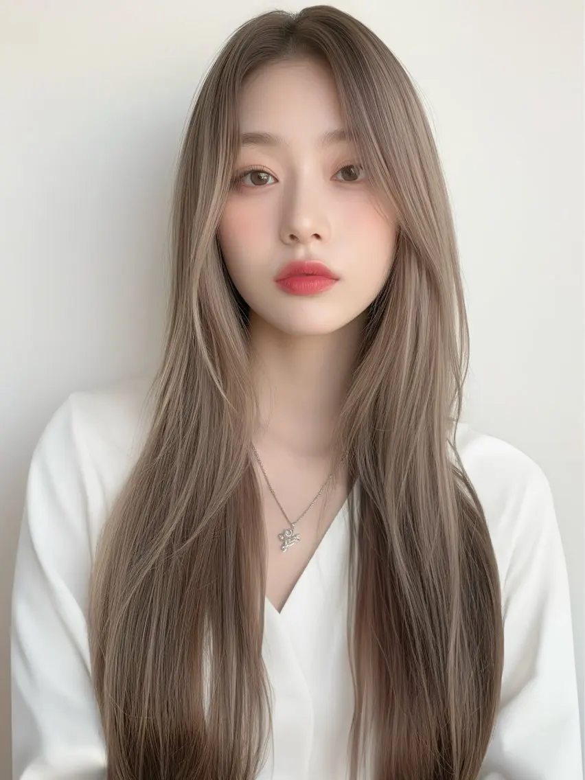 ロング カラー アッシュ ベージュカラー ブリーチ ブロンド ブラウンカラー カット ヘアカラー トリートメント ブリーチ ハイトーン 特化🌈フジタハルキのヘアスタイル