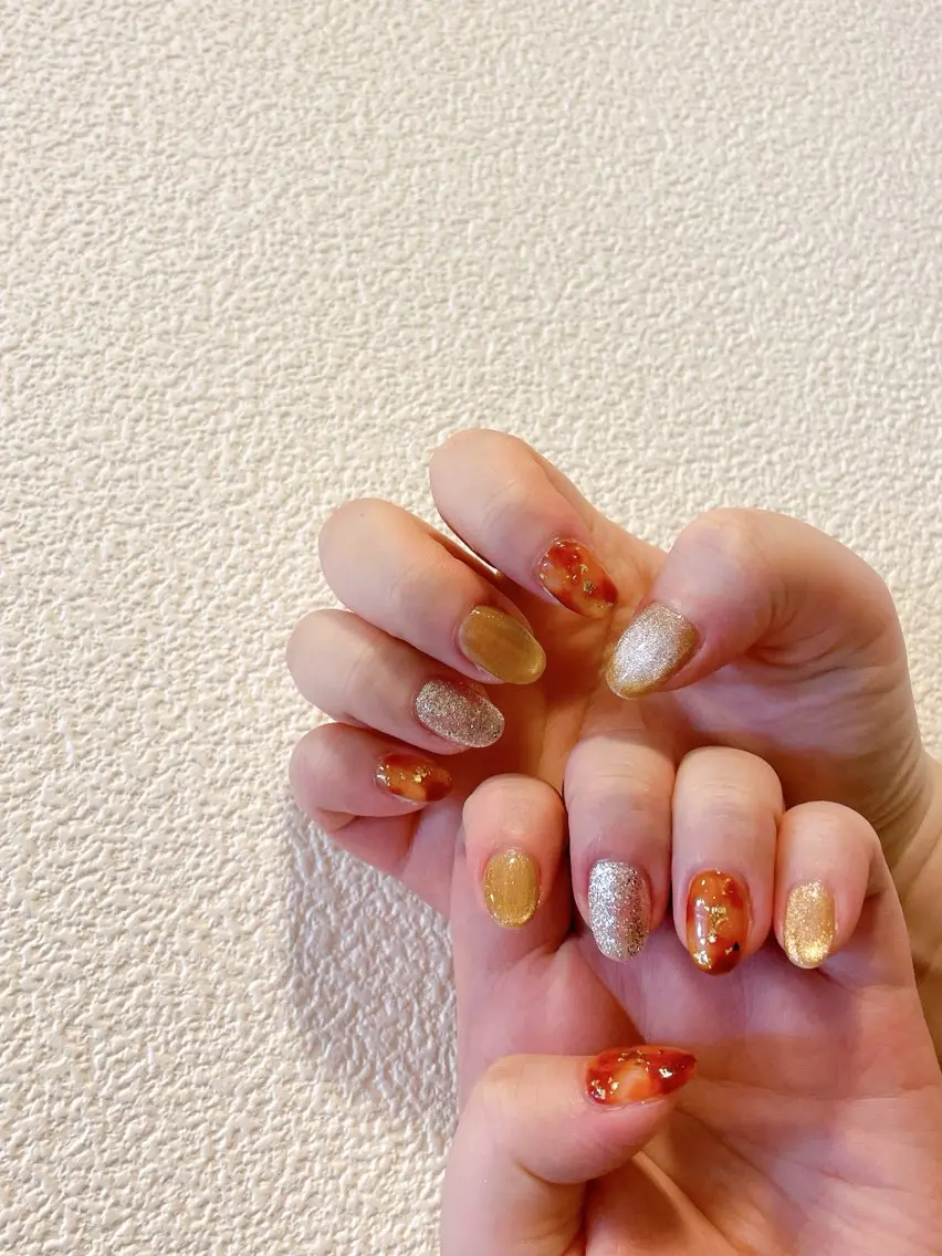 ネイル オーロラネイル フットネイル フレンチネイル ジェルネイル 韓国ネイル ハンドネイル mogunail &blowのネイルデザイン