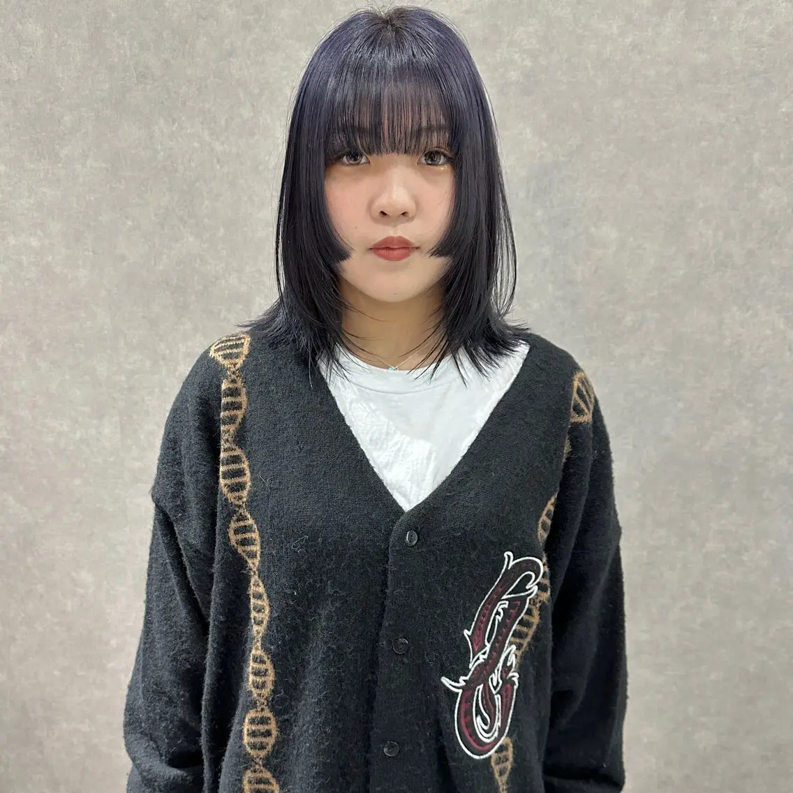 ミディアム カラー はちすか るかのヘアスタイル