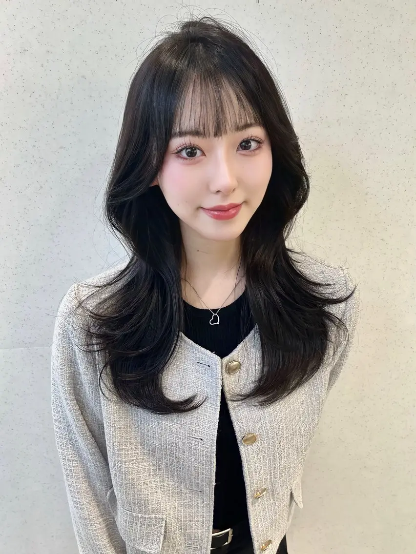 【🎉憧れの韓国へアが叶う🎉】韓国風似合わせカット+韓国式超音波アイロンTR¥4980の写真