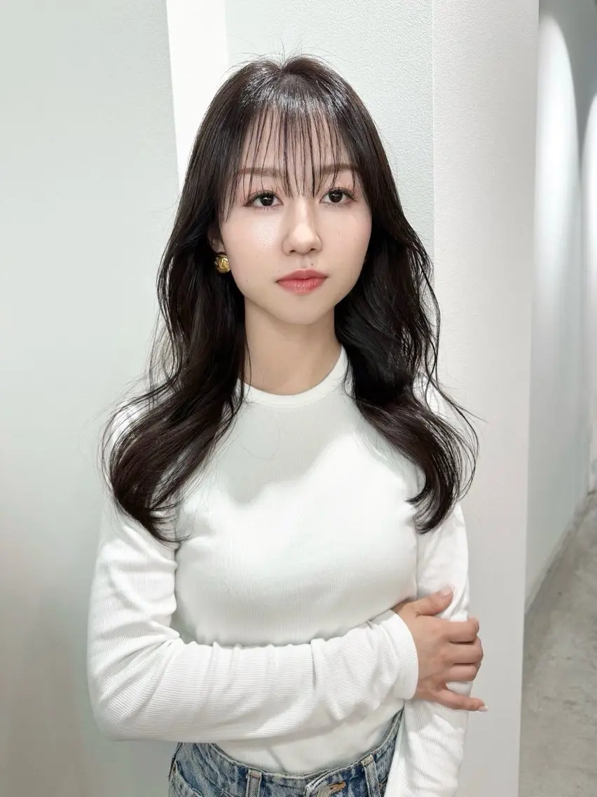 ロング カラー 透明感カラー 掛田 翔のヘアスタイル