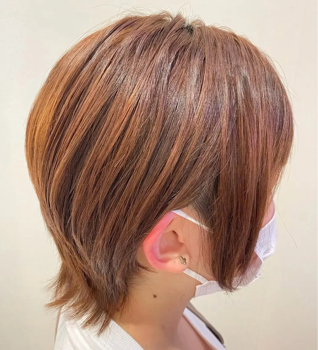 ミディアム カット トリートメント ママ美容師 Tsuchiyaのヘアスタイル