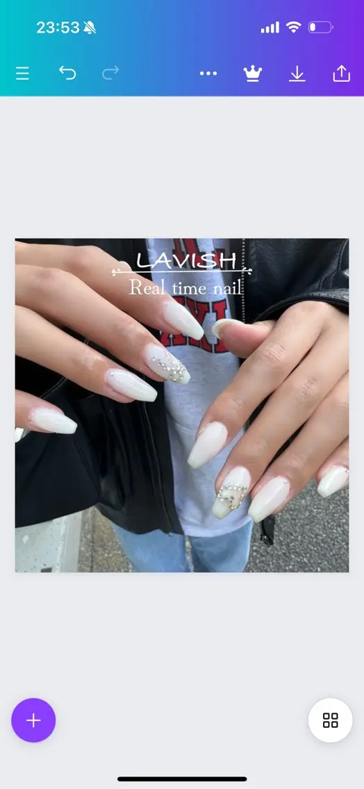 ネイル LAVISH 大和店 emi･:*+のネイルデザイン