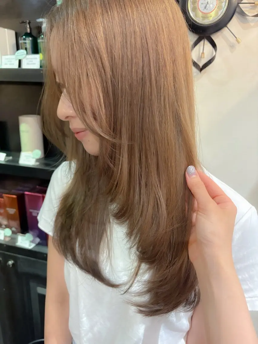 カラー ヘアカラー トリートメント いとい なぎさ🌛🧁⋆*のヘアスタイル