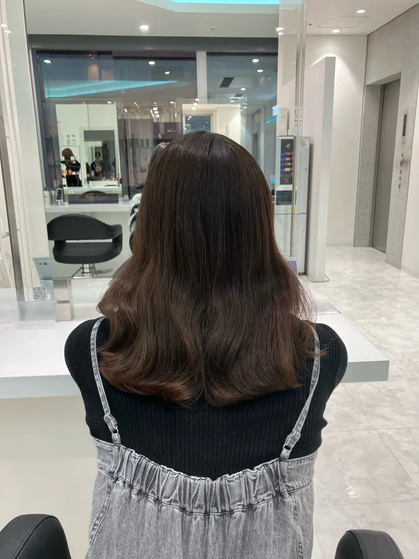 ロング カラー ヘアアレンジ 💓色落ちまで綺麗な 垢抜けカラー💓のヘアスタイル