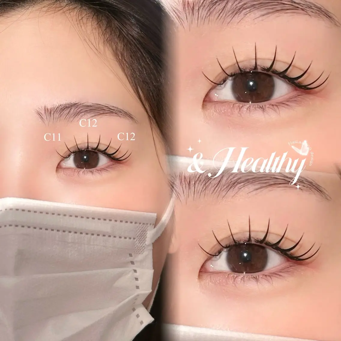 マツエク・マツパ マツエク H  eyelash ⌇𝐦𝐢𝐮 ☽のマツエク・マツパデザイン