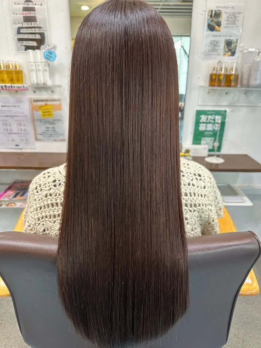 ロング 髪質改善 カット ヘアカラー トリートメント 【髪質改善】に特化 オリーブオイルクラブのヘアスタイル