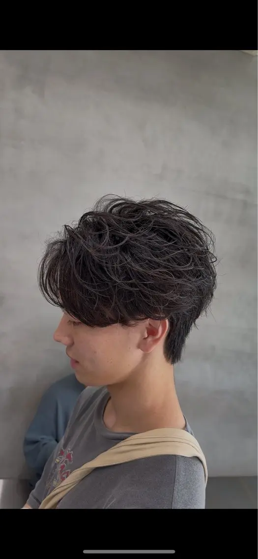 ショート パーマ メンズ fifth 菅崎愛斗のヘアスタイル