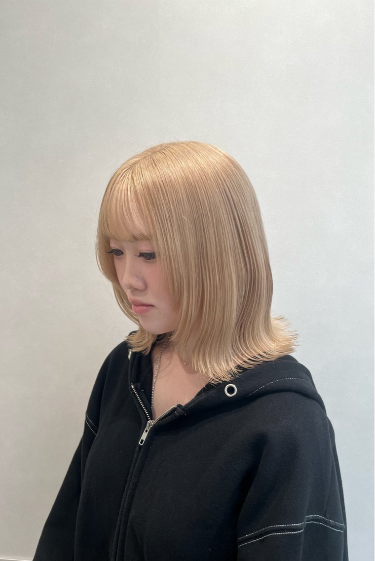 【No.2🤝髪の毛を明るくしたい方🤝】カット+フルブリーチ+カラーの写真