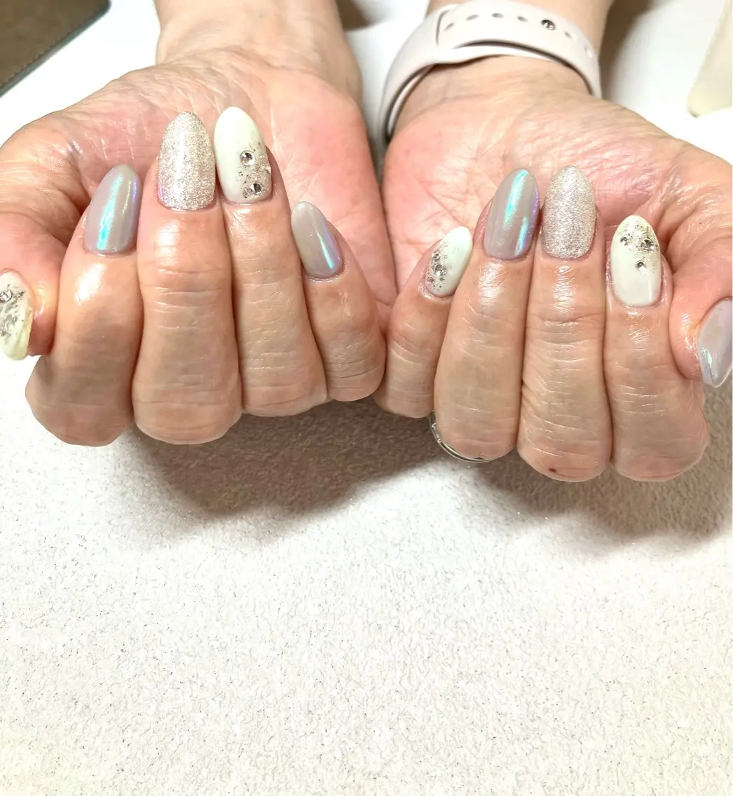 ネイル ジェルネイル 持ち込み パラジェル m'sNail 福岡西区 ネイルのネイルデザイン