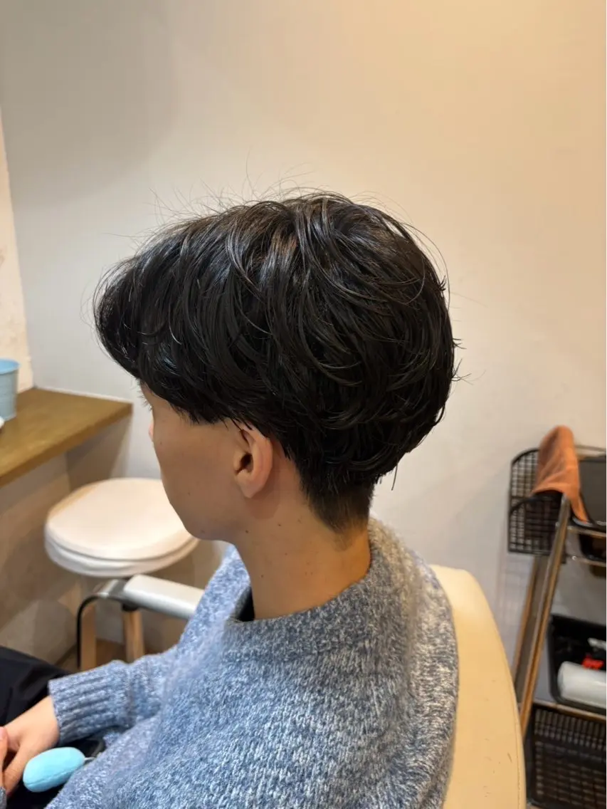 メンズ カット パーマ 韓国ヘアー🇰🇷 MIWAのヘアスタイル