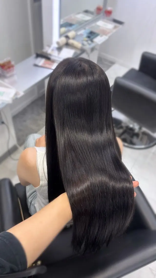 カラー ヘアカラー 縮毛矯正 あやか/心斎橋/ カラーモデル募集中のヘアスタイル