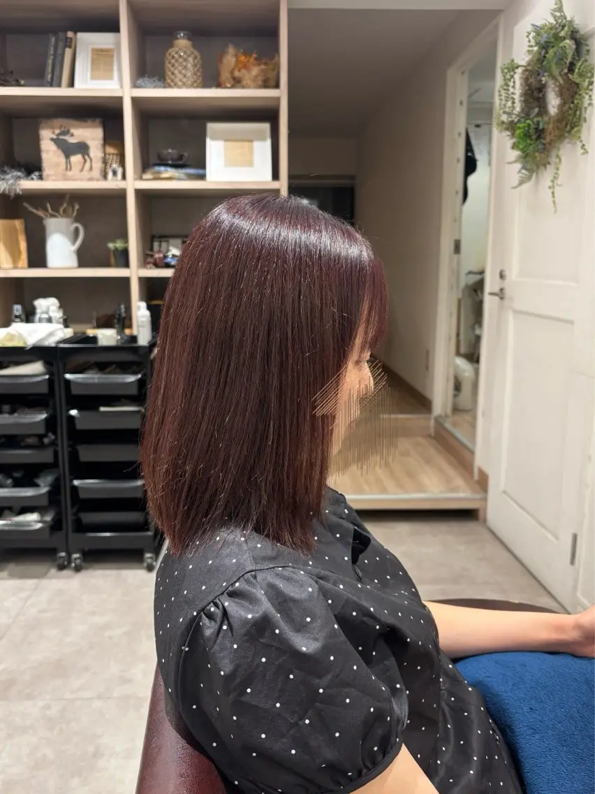 💜ワンカラー➕ヘッドスパ🫧の写真