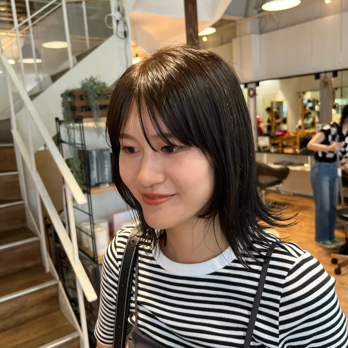 セミロング カラー グレージュ オリーブグレージュ オリーブグレー カット ヘアカラー トリートメント インナーカラー♡ Nanakoのヘアスタイル
